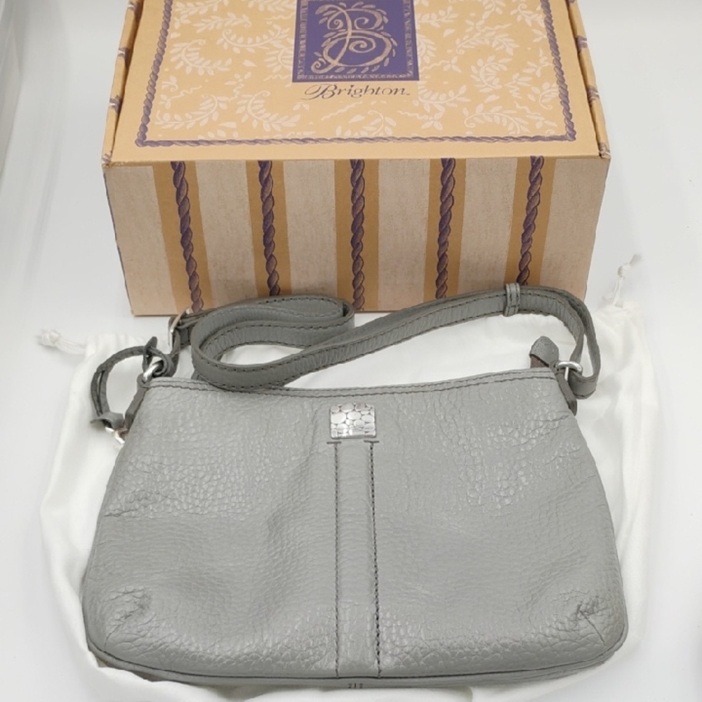 Brighton Taryn Leather Graystone Purse